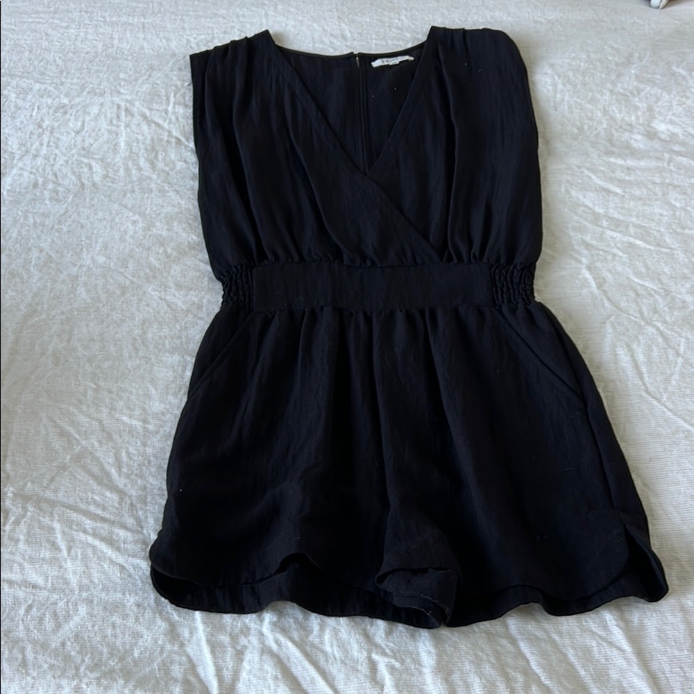 Z Supply cotton black romper